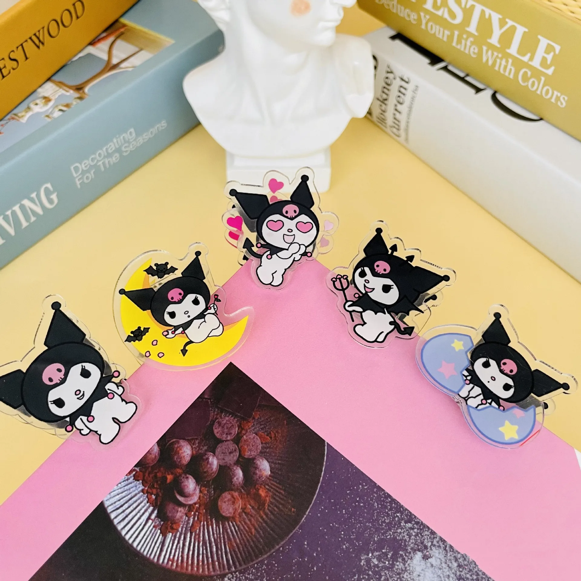 Мультяшный зажим для нот с собакой высококачественный симпатичный пластиковый бумаги многофункциональные Акриловые зажимы записей девушек и студентов