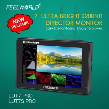 FEELWORLD LUT7S PRO 7 Inch 2200nits Dslr Field Monitor 3D LUT DSLR Camera Field Monitor F970 External Power and Camera Monitor detail image