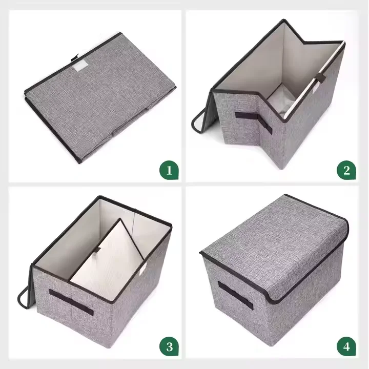 Modern Sewing Machine Folding Clothing Storage Boxes Oxford Cloth with Double Cover for Storage Container Organization details
