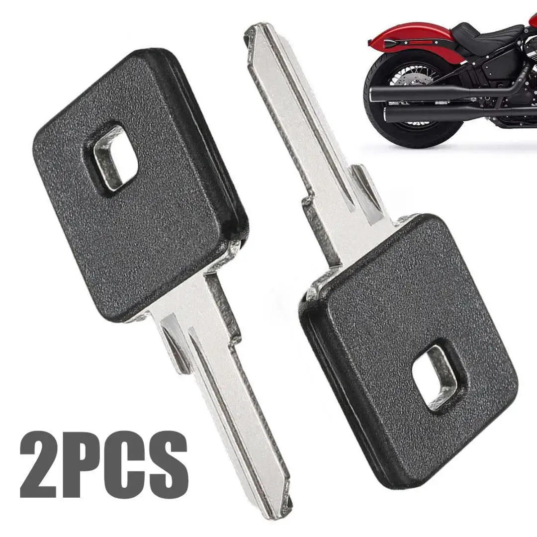 Brand New 2 Keys Black Replacement Uncut Key Harley Davidson Sportster