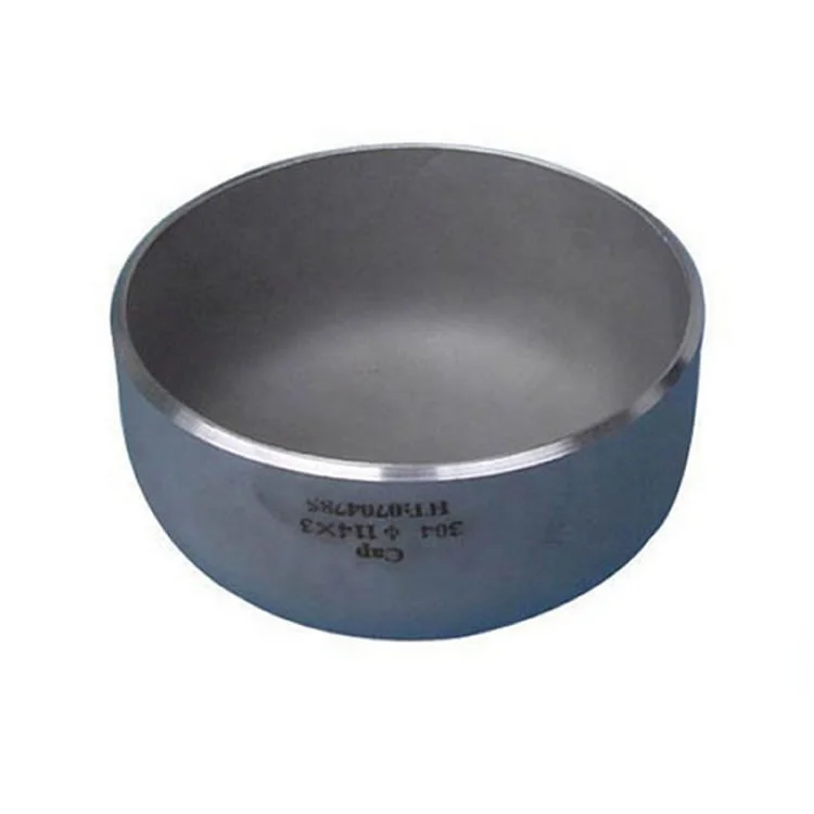 Low Pressure Carbon Steel Pipe Cap Elliptical Dished End Casting Technique Smooth Surface Butt Welded Pipe Fitting End Cap