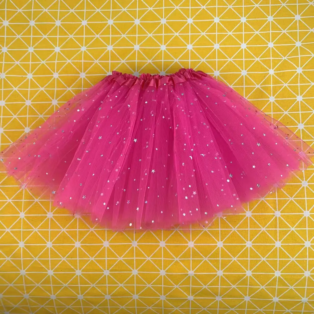 Women's Sheer Tulle Carnival Costume - 3-Layer Voluminous Mini Skirt Festive Performance Outfit Christmas Party Skirt