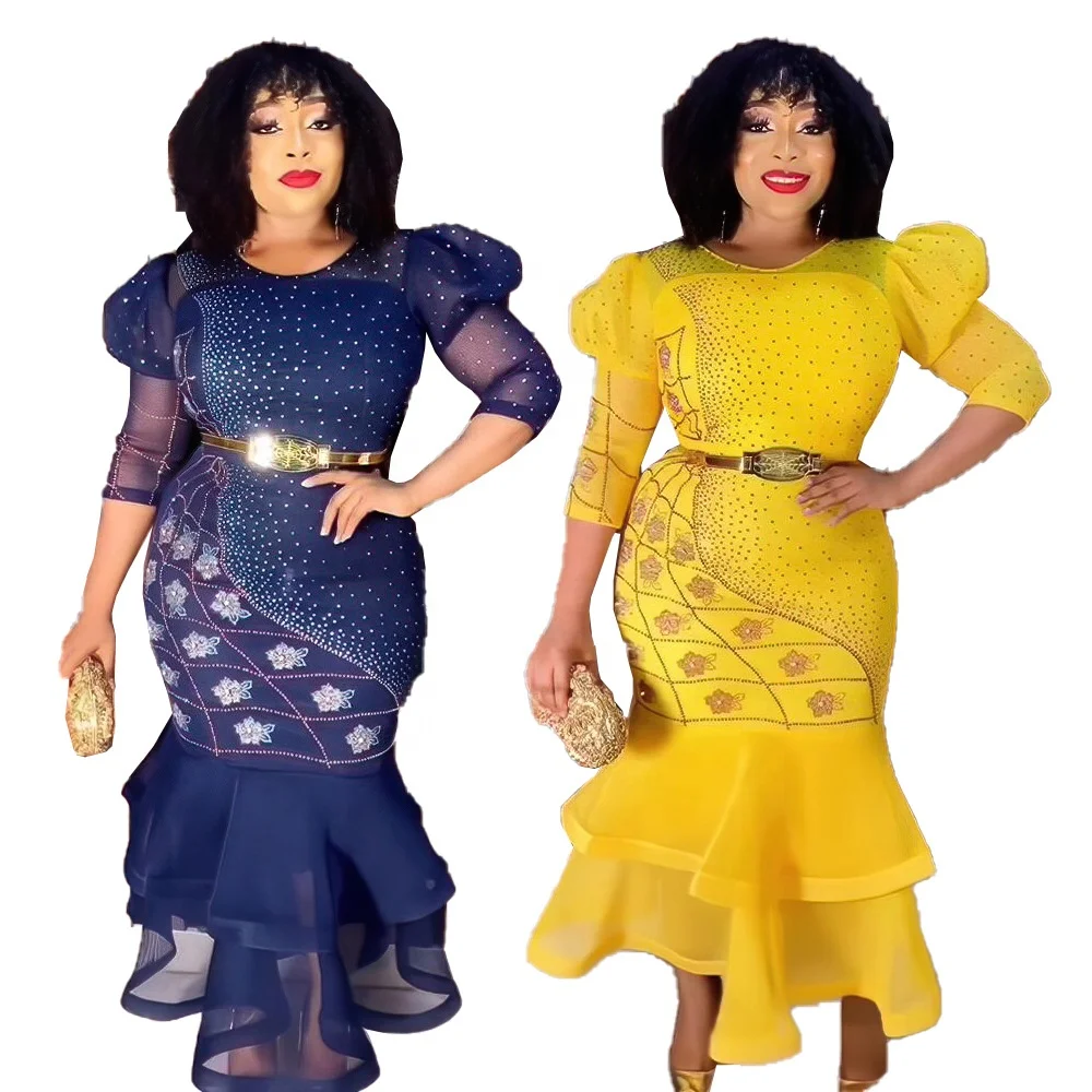 knee length dresses for ladies African Dresses | Jelissa African Print Mesh Dress