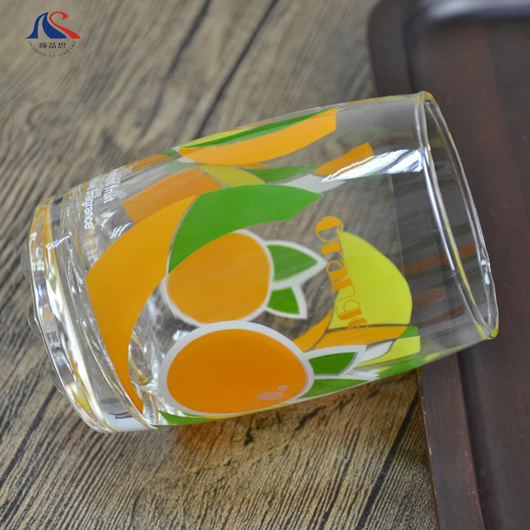 Personalized Custom Design 250ml Water Juice Glass With Machine Printing 9oz Blown Printed Drink Cup for Bar Hotel Copa Tumbler