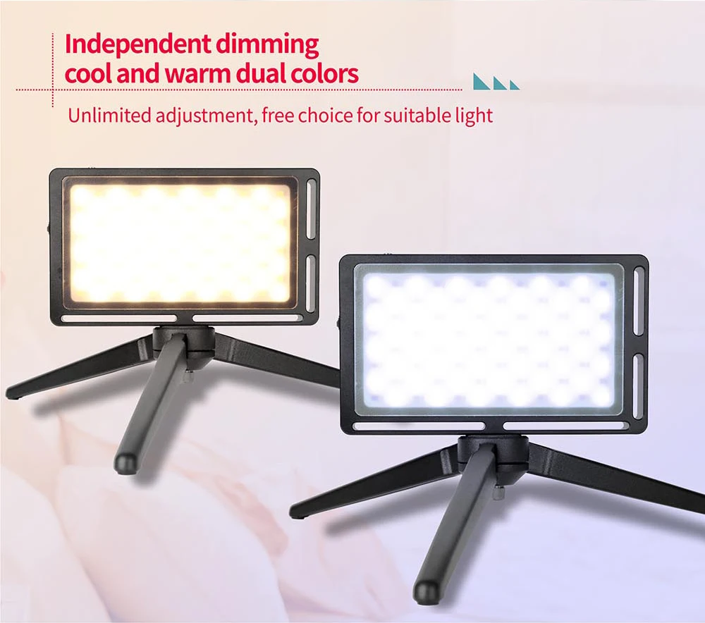 AFI LR-11 Thin Dimmable LED Video Light LED Display with Battery On Camera DSLR Photography Lighting Fill Light