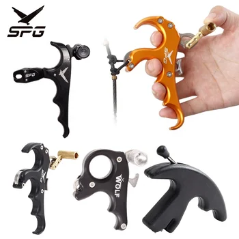 Compound Bow Release Aids 3 4 Finger Grip Thumb Trigger Caliper Archery