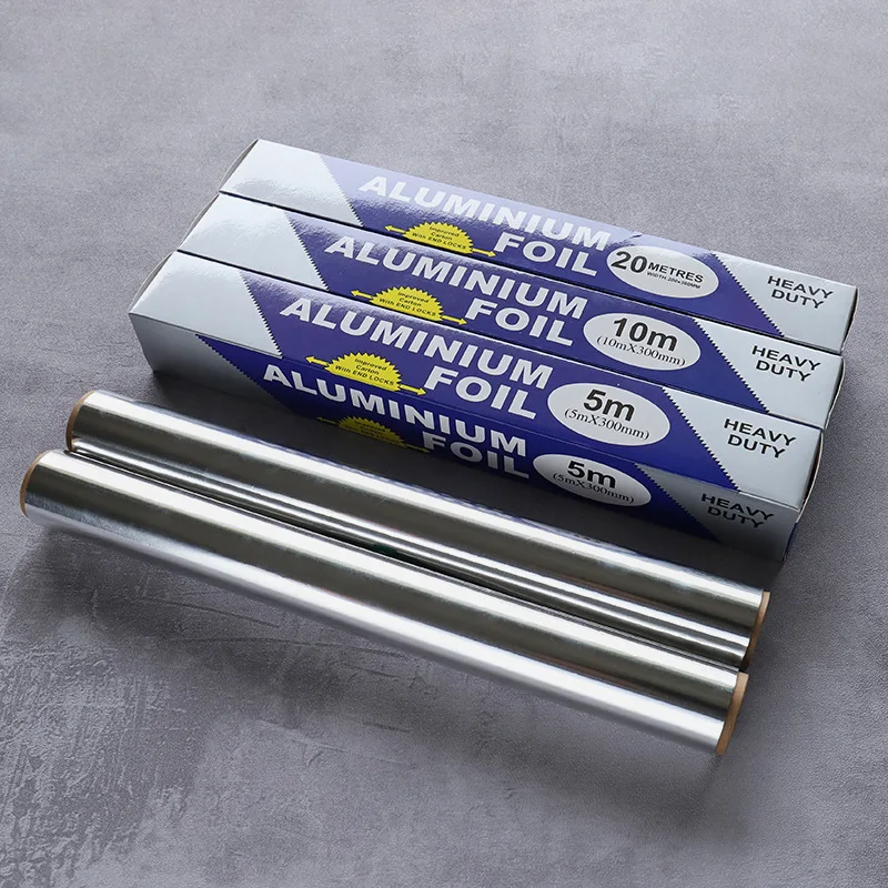 Household aluminium foil roll for kitchen use Household aluminium foil roll for kitchen use