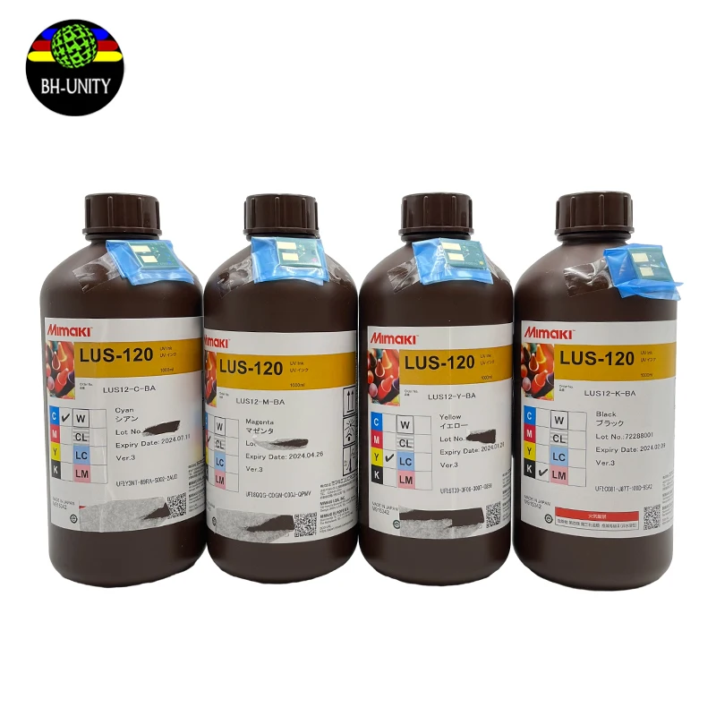 Original Mimaki Lus-120 Uv Led Ink 1000ml Cmykw Cl Lc Lm For For Jfx200 ...