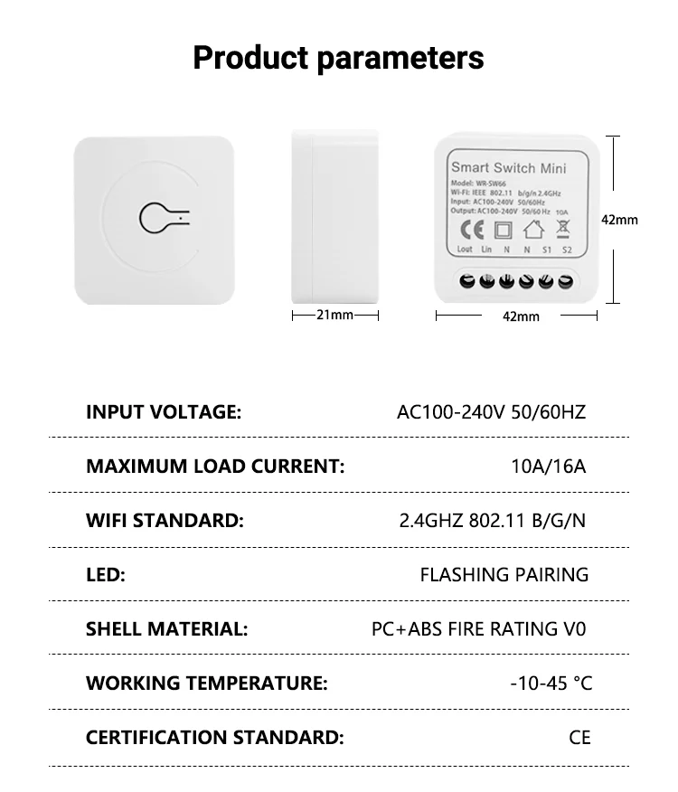 thumbnail image 2 of Timer Light Switch WiFi Circuit Breaker DIN Rail Smart Meter 1P 63A Remote Control By Tuya Timer Switches 2 of 10