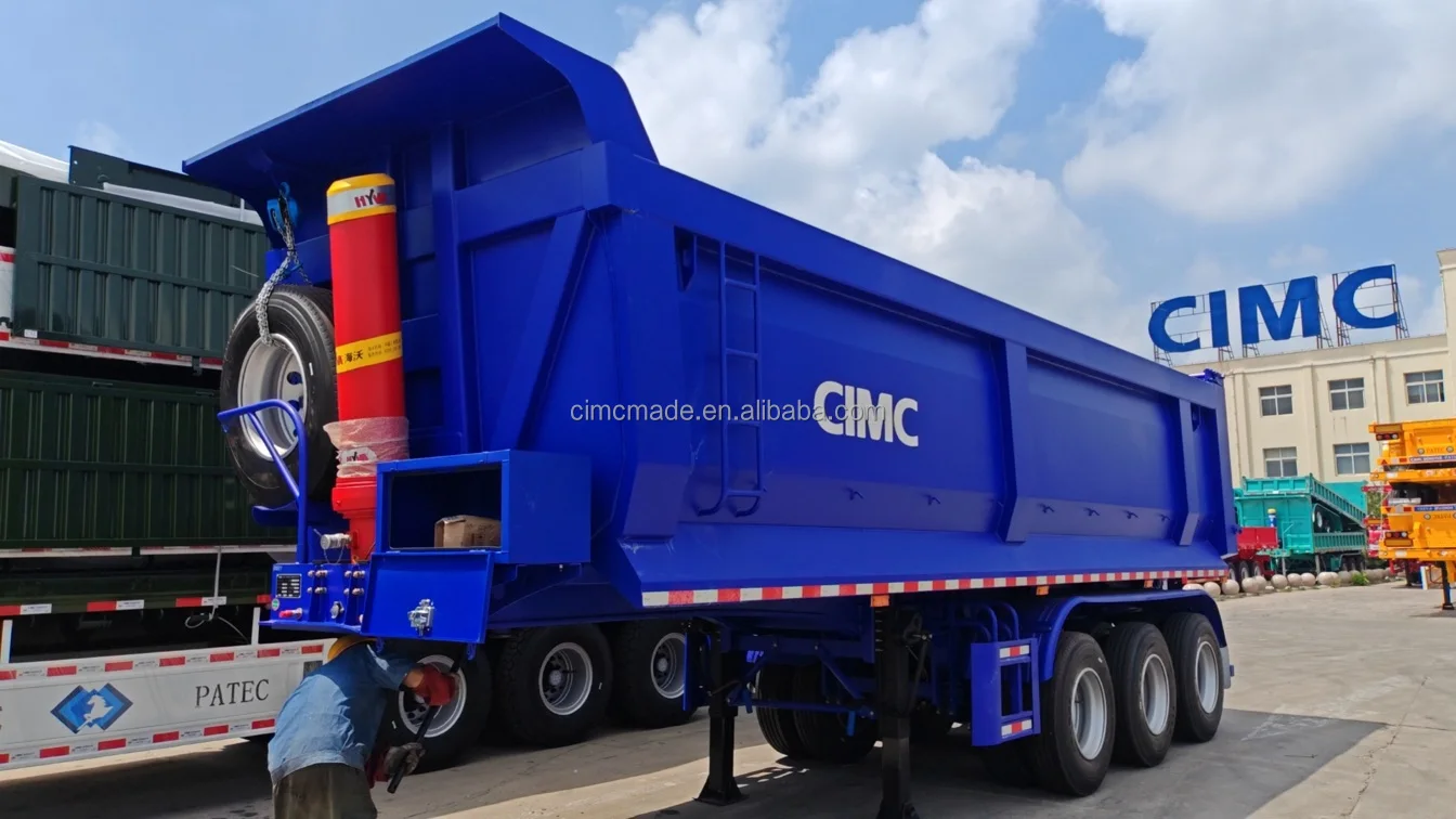CIMC Factory Direct Sale 80 Ton  4 Axles U Shape Dump Truck 45cbm Transporting Coal and Sand Tipper Semi Trailer