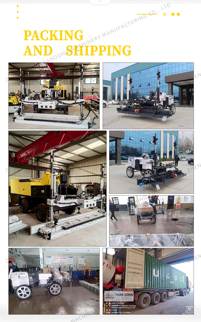 High Efficiency Automatic Floor Self Leveling Laser Screed Machine Laser Concrete Screeding for Road Construction supplier