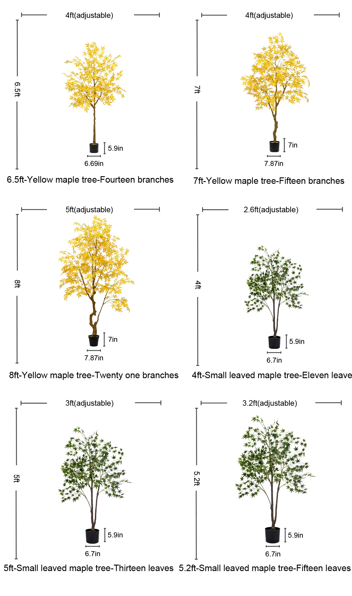 Large Artificial Plants for Indoor Artificial Trees for Outdoor Simulation Plants With Pot Red Faked Tree Bonsai Decoration factory