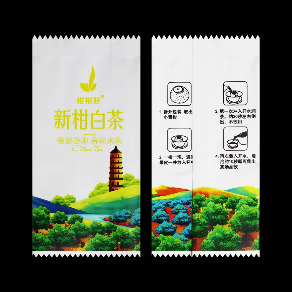 Manufacturer Custom Printed Cookie Fin Lap Sealed Side Gusseted 1 Gram Mylar Plastic Pillow Zigzag Serrated Tear Bag Pouch
