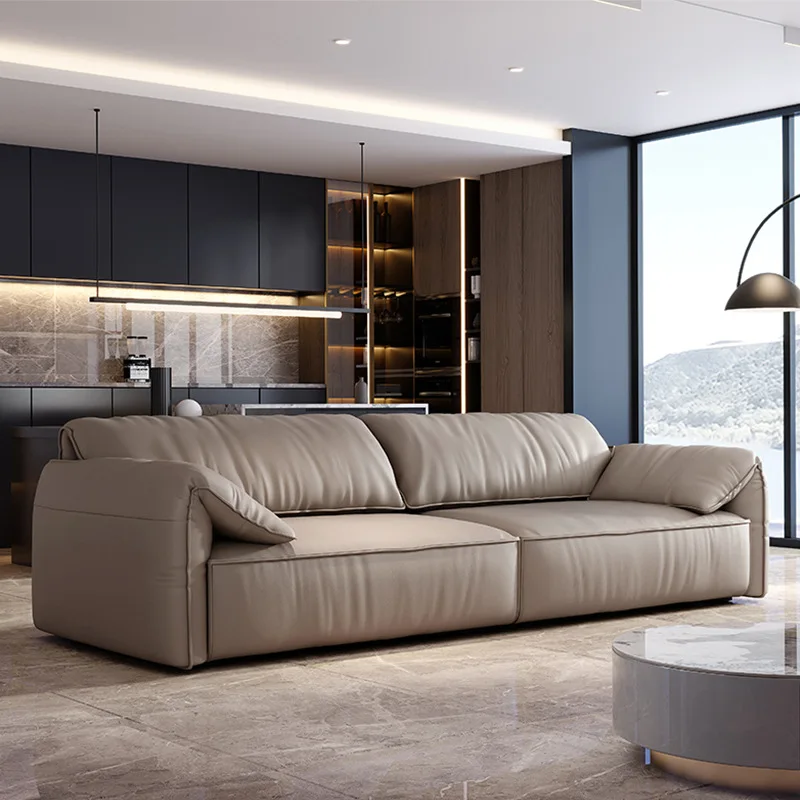 Italian Luxury Modern 4-seat Couch Convertible Modular Sectional Sofa ...