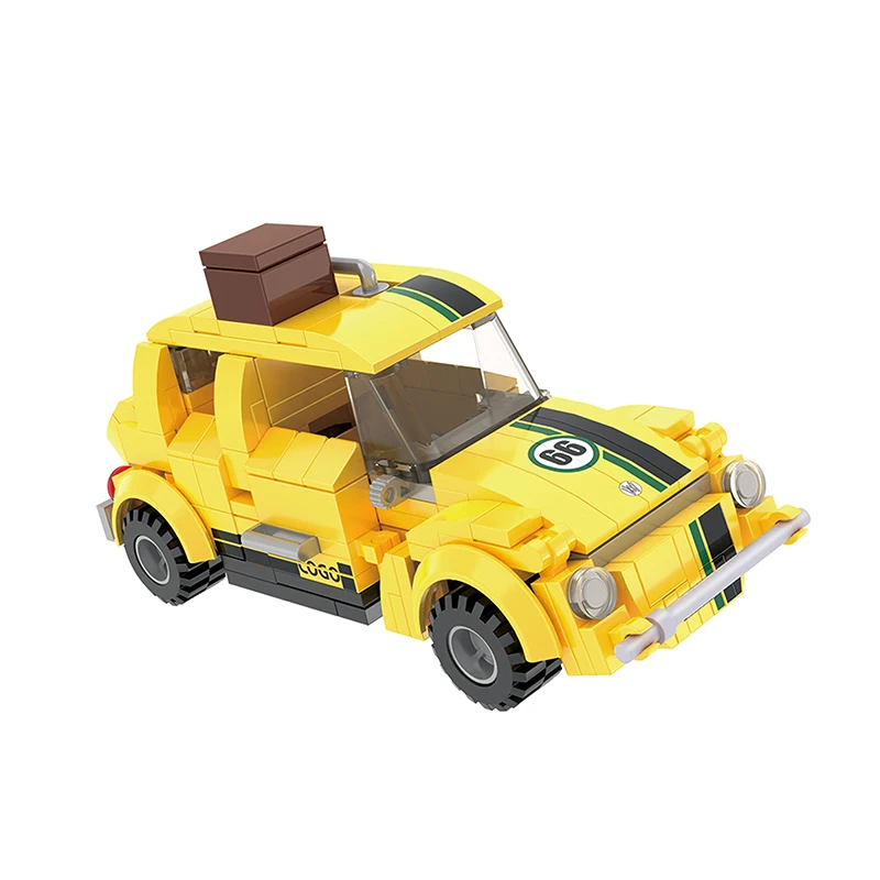 COGO  Kids Vehicle Blocks Toys Model Car Building Block Speed Racing Building Toys for Kids