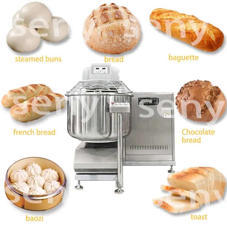 Fully Automatic Planetary Stand Food Mixer Machine Electric Dough Blender for Bread Cake Pizza Biscuit Cookie in Bakery Use