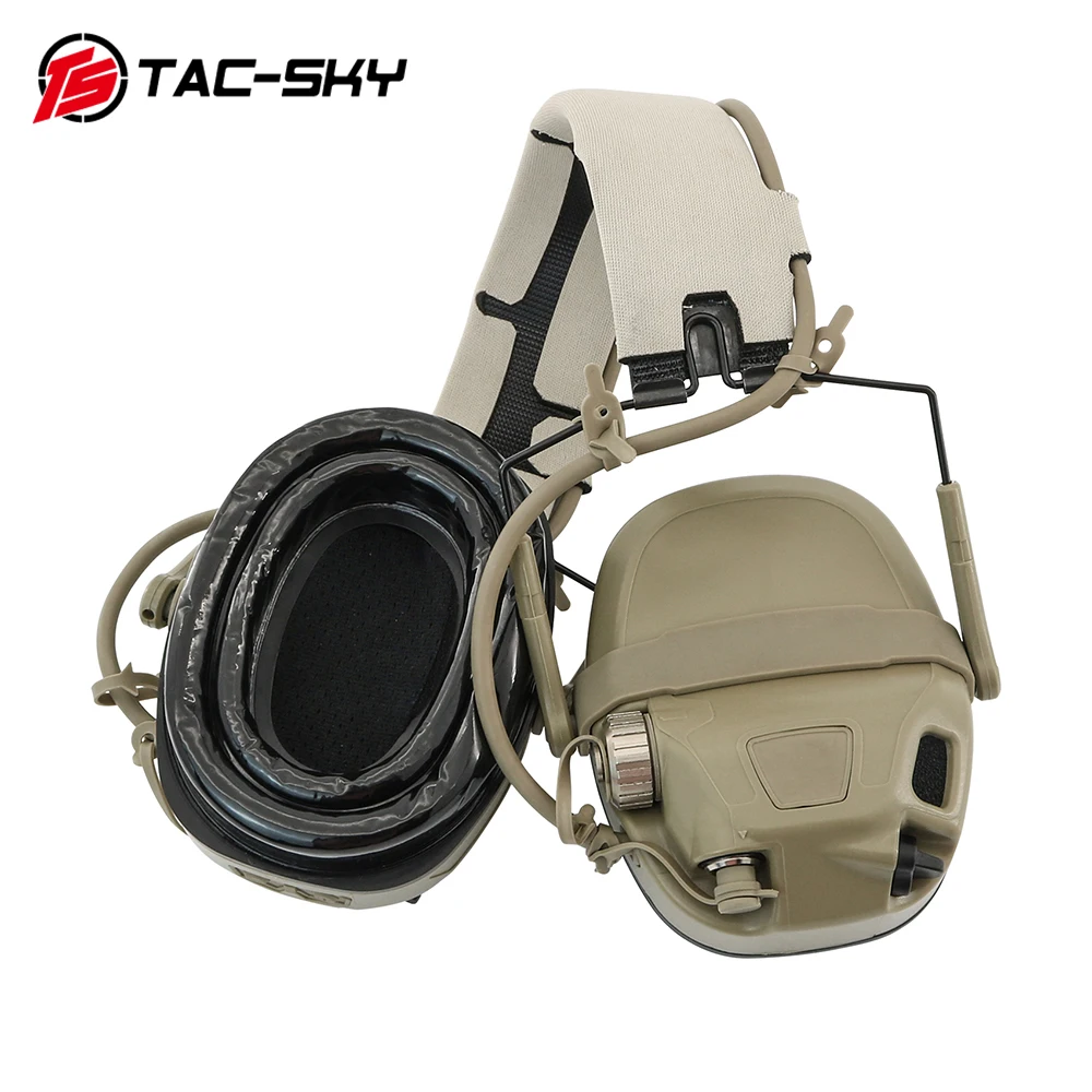 TS TAC-SKY Rear Headband Electronic Tactical Headset TSC3 For - Foto 6