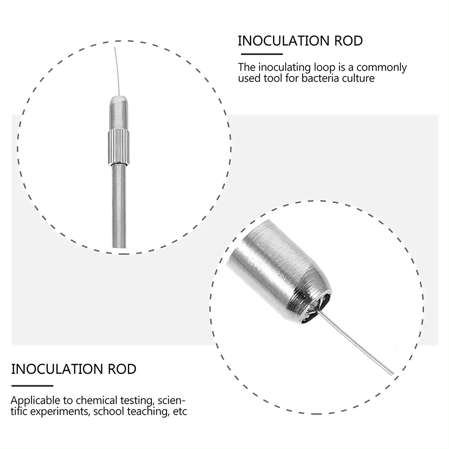 Stainless Steel Inoculating Loop Needle Nichrome Wire Loop Reusable ...