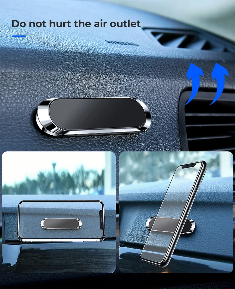 Suporte magnético automotivo para celular, apoio de metal para painel, para iphone, samsung, xiaomi, com gps