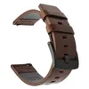 Cinturino marrone con fibbia nera