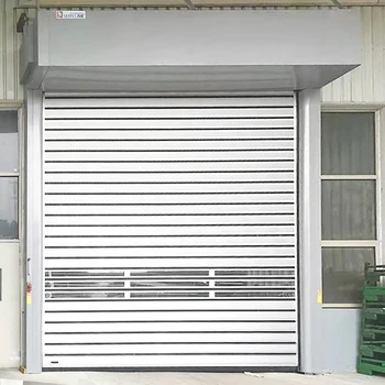 CE Intelligent Fast Door Modern Industrial Metal Spiral Hard Door High Speed Workshop Aluminum Spiral shutter door