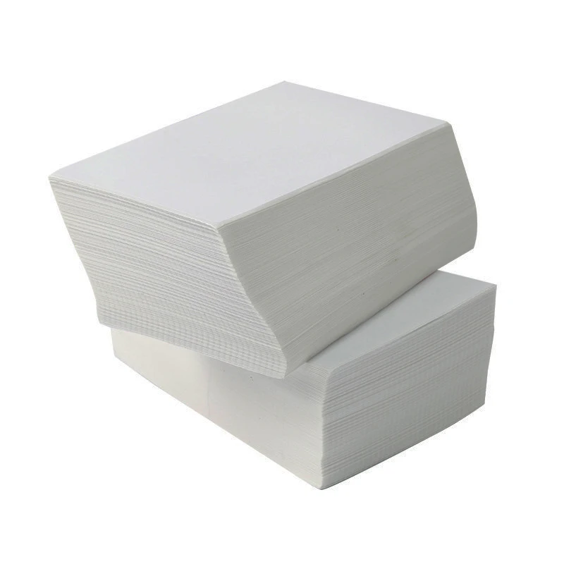 Blank White 75x125 Shipping Label 3x5" Custom Self Adhesive Fanfold Packaging Stickers Waterproof Direct 3x5 Thermal Labels