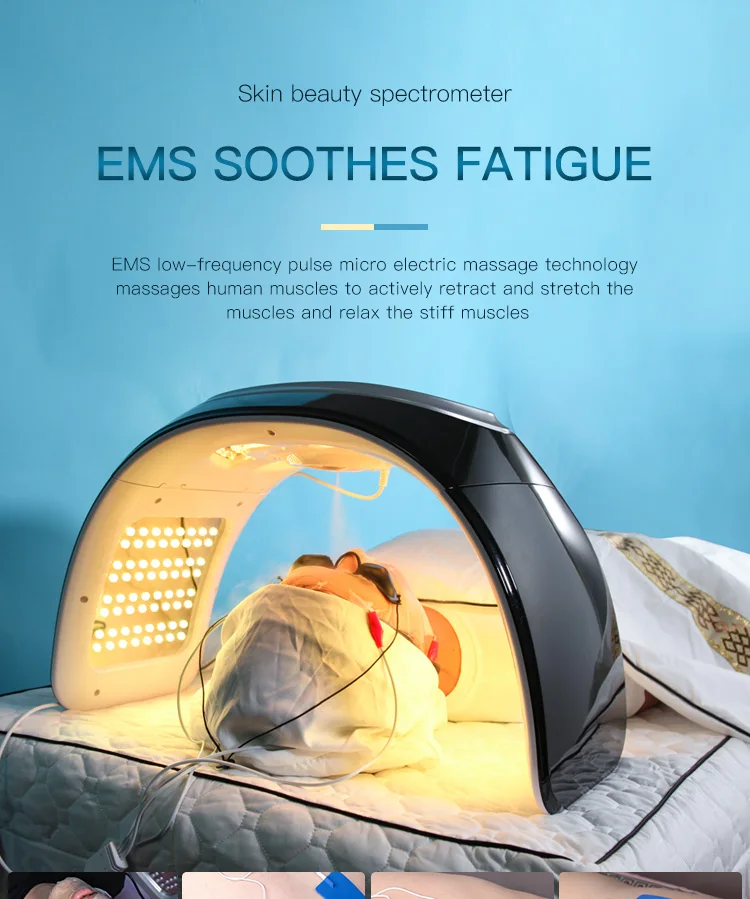 Led Light Therapy 7 Colours Skin Rejuvenation Beauty Machine Uv Light