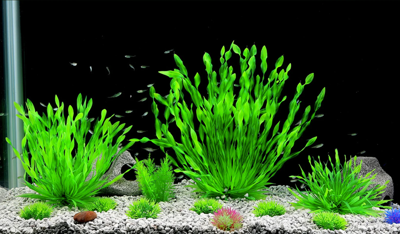 Large Plastic Aquarium Artificial Plants Aquarium Ornamental Plants ...