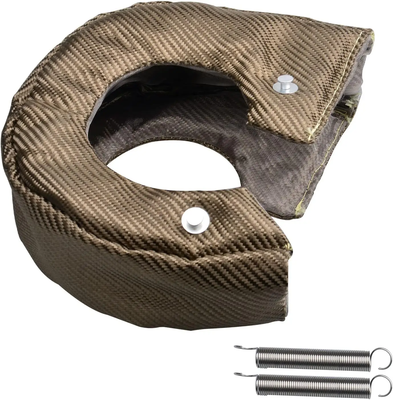 Carbon Fiber Turbo Blanket T25 Cover Turbocharger Heat Shield Cover Fastener Springs For T25