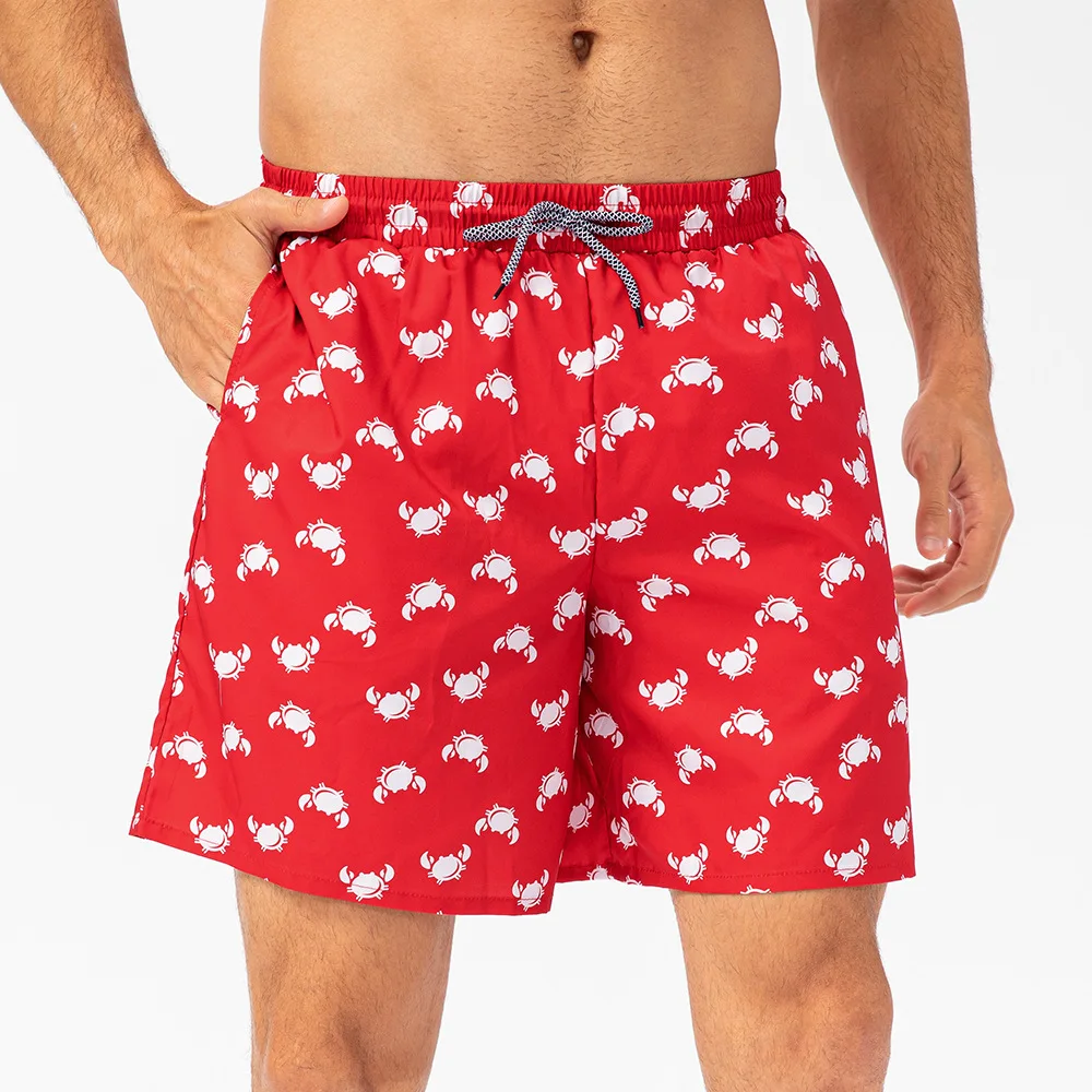 Atmungsaktive Badeshorts für Herren aus 100 % Polyester, schnelltrocknend, für den Sommer, mit Taschen515_voghion.com