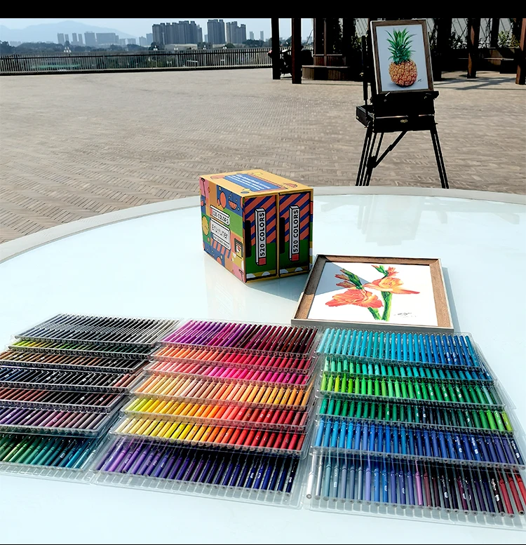 Best Art Gift Set 520 Colors Pencil En711/2/3 Certified Drawing Oil