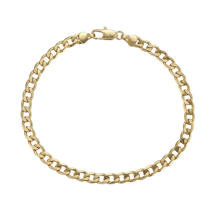Xuping  Jewelry Environmentally Friendly Copper 14k Gold Plated Cuban Chain Link Bracelet