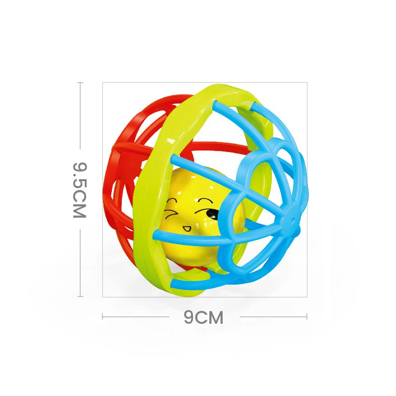Baby Rattle Soft Toy Ball Teether Toy Baby Rubber Ball