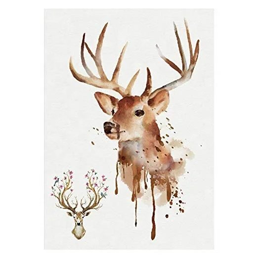 A5 Size Christmas Cute Deer Head Waterproof Tattoo Sticker Colorful  Creative Animals Pattern Tattoo Paper - Buy Spider Lilies,Tattoo  Sticker,Temporary Tattoos Product on 
