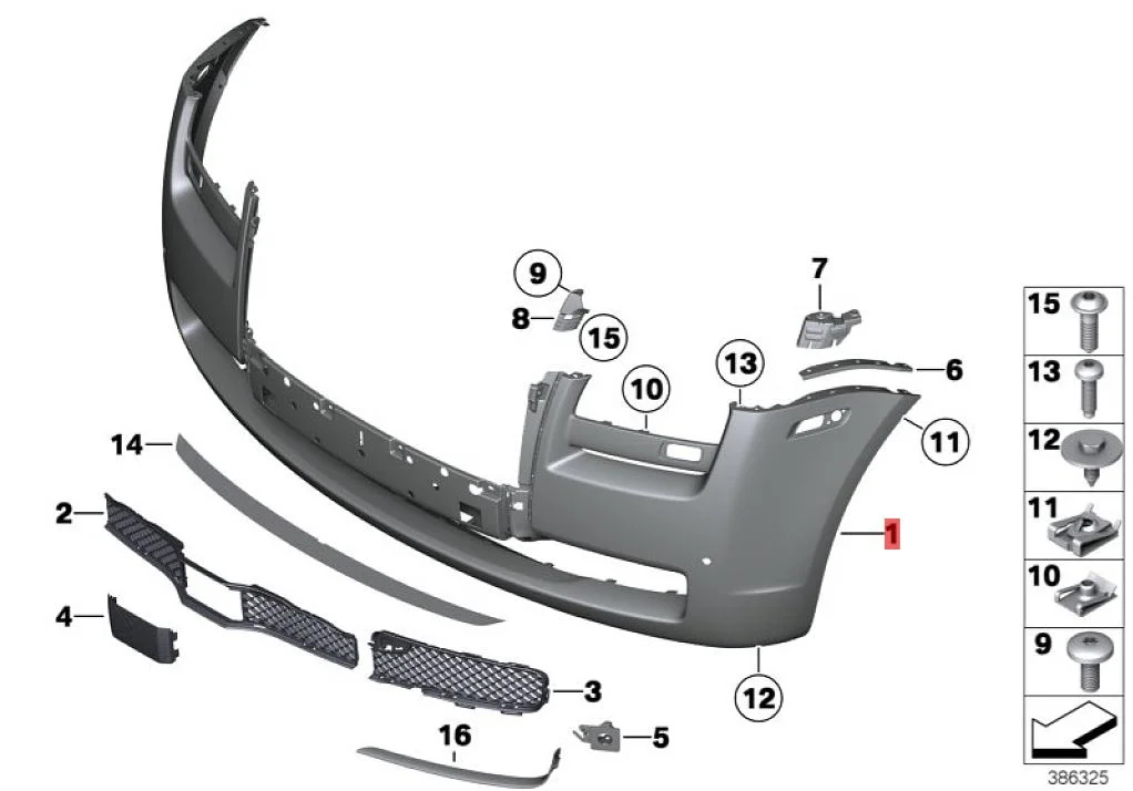 Front Bumper Car Bumpers For Rolls-Royce Ghost Series I Ghost Mk I OEM 51117238379 Aluminum Alloy Material Auto Parts supplier