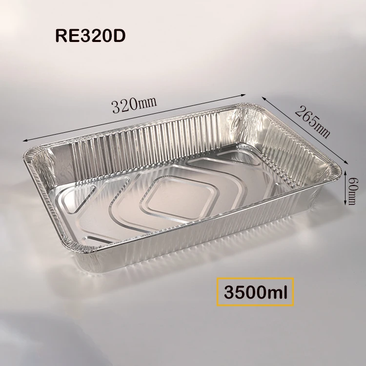 9x13 Inch Aluminum Pan Disposable Foil Trays Extra Large Half Size Deep