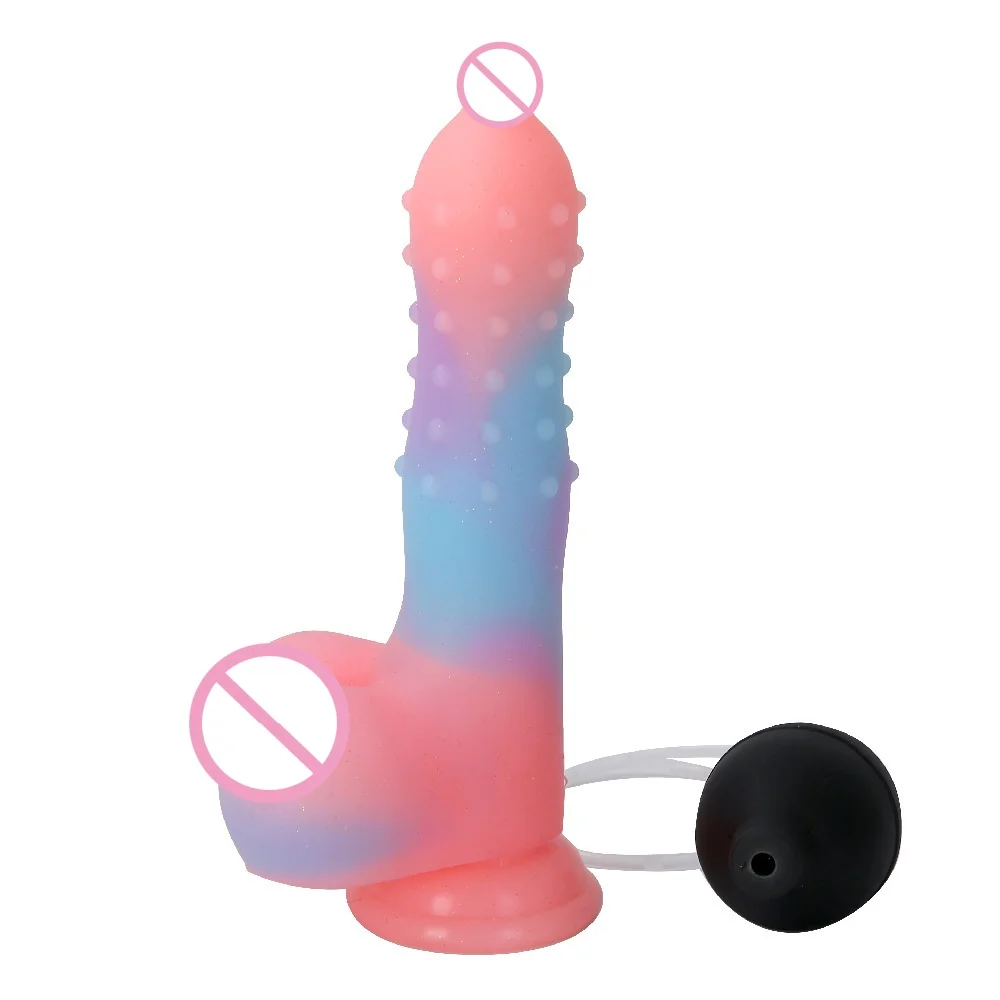 Water Spray Functional Silicone Dildo with Ejaculation Simulation of Final Climax Sex Enjoyment Female Adult Sex Products