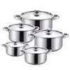Ensemble de cuisine 10 pièces argent