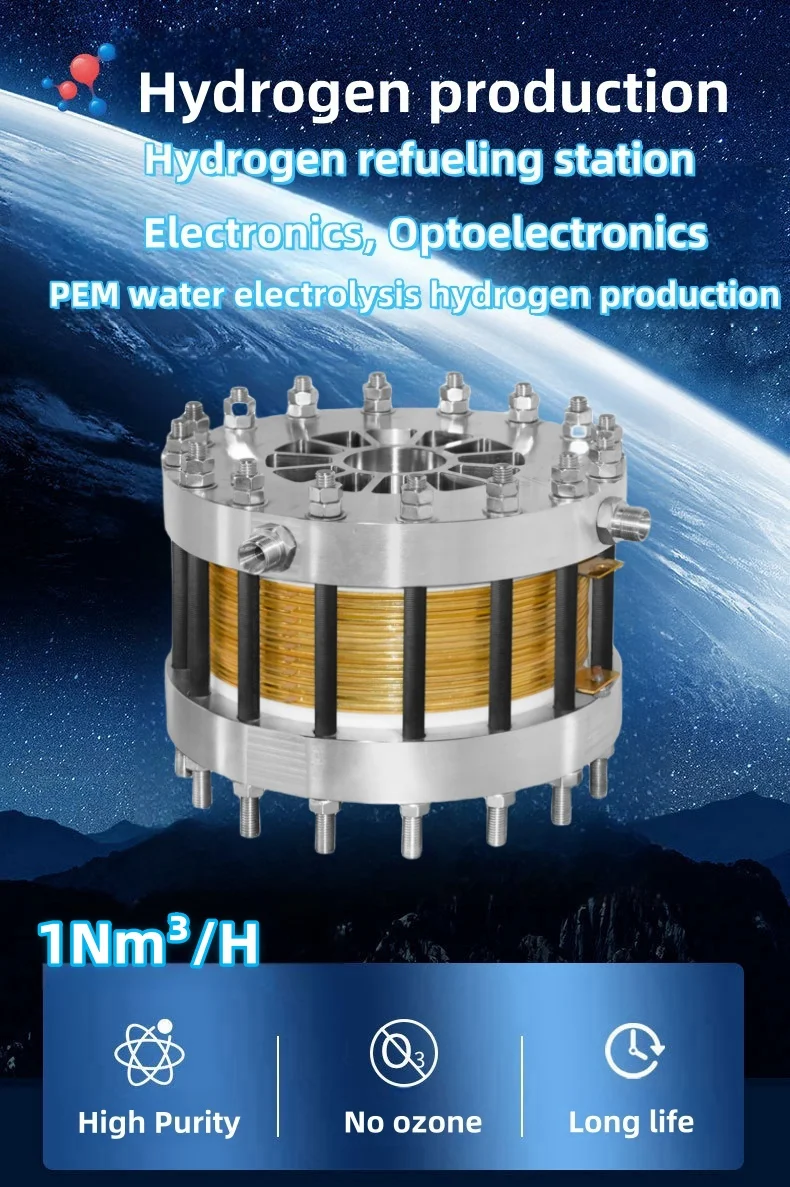 1Nm3/h 1000L/H Water Electrolysis Hydrogen Gas Generator PEM Hydrogen ...