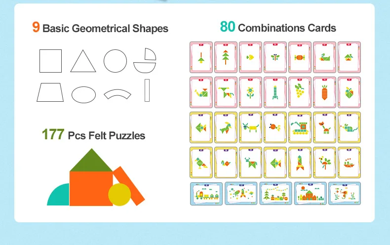 Brain Training Puzzle Soft Felt Animal Stickers Children Jagsaw Educational Toys