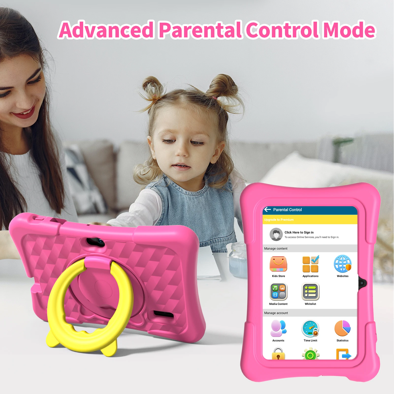 7" OEM Child Learning Tablets for Kids Children Tab Android Baby Tablet Pc Educational Wifi 7 Inch Kids Tablet