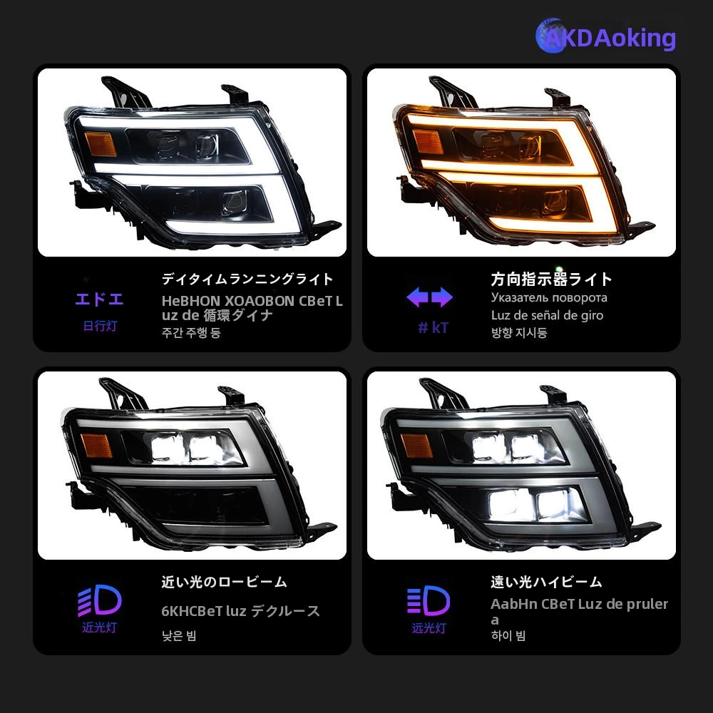 三菱 パジェロ ヘッドライト 2006-2018 V97 V87 V93 V95用 ヘッド