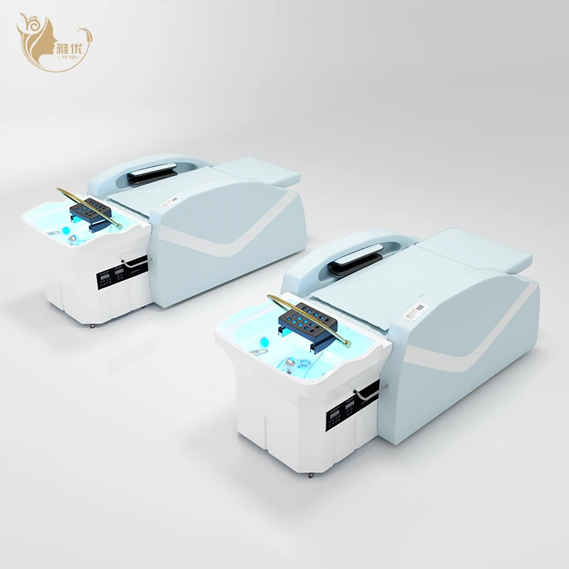 New Model Salon Facial Beauty Table Multi-functional Beauty Bed Head Spa Bed Used Salon Massage Shampoo Bed
