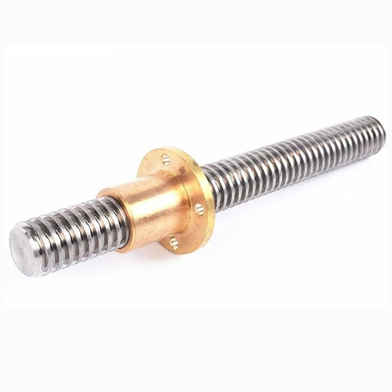 TEBAK D-11 Tr12 Tr14 Tr16 Tr20 Stainless Steel Shaft Trapezoidal Jack Lift Right and Left Hand Gearbox Lead Screw