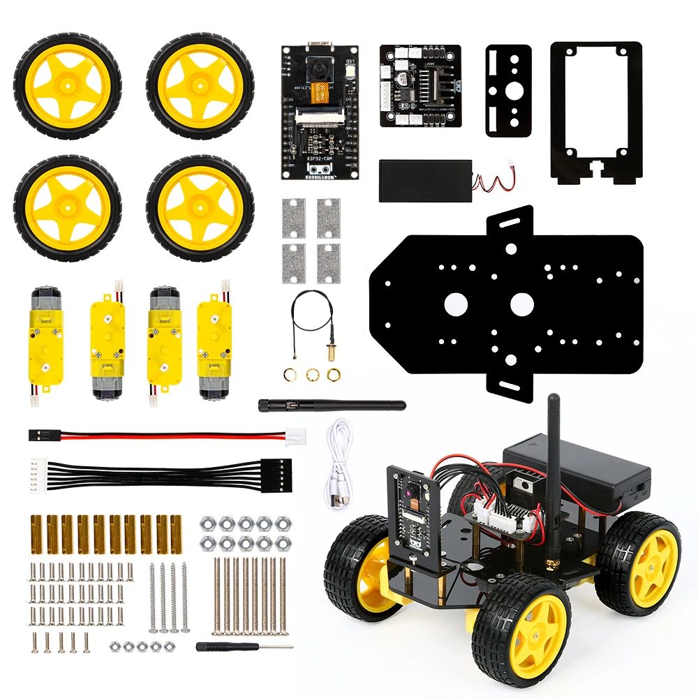 Bxf Wifi Robot Esp32 Camera Iot Kit Robot Car Esp32-cam C++ Programming ...