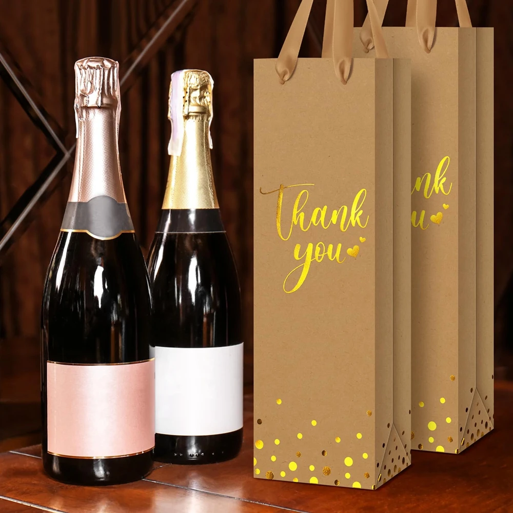 Custom printed cheap wholesale price wine packing shopping paper bag for bottle