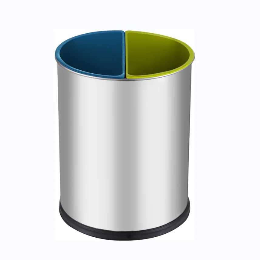 Two Compartment Recycling Trash Bin