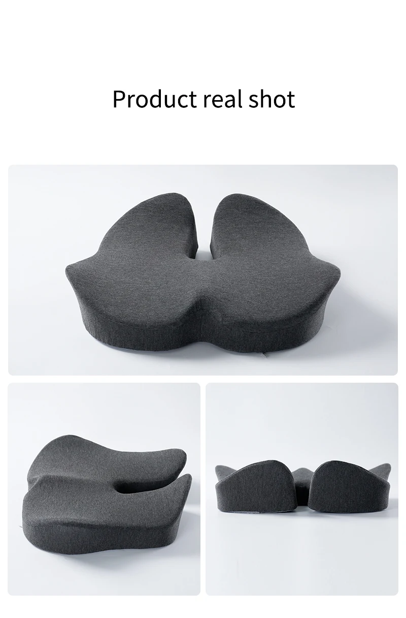 Square Lumbar Back Support Chair Comfortable Massage Pillow Memory Foam