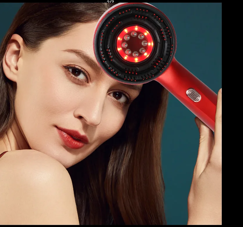 Travel Cordless Electric Scalp Massager Brush Handheld Hair Oil Dispenser Convenient Hair Massager Scalp Comb