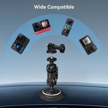 SMALLRIG Magnetic Mount for Gopro with Suction Cup 2 in 1 Outside for Gopro for Insta360 and Phone 4466 detail image